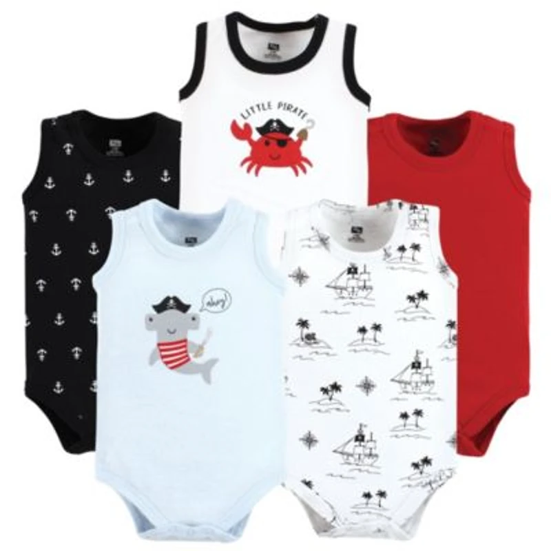 Hudson Baby Baby Boys Soft Cotton Sleeveless Onesies