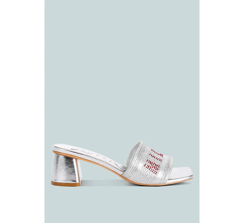 Punstar Diamante Embellished Milan Sandals