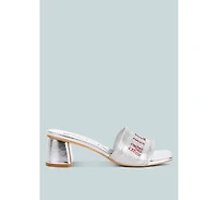 Punstar Diamante Embellished Milan Sandals