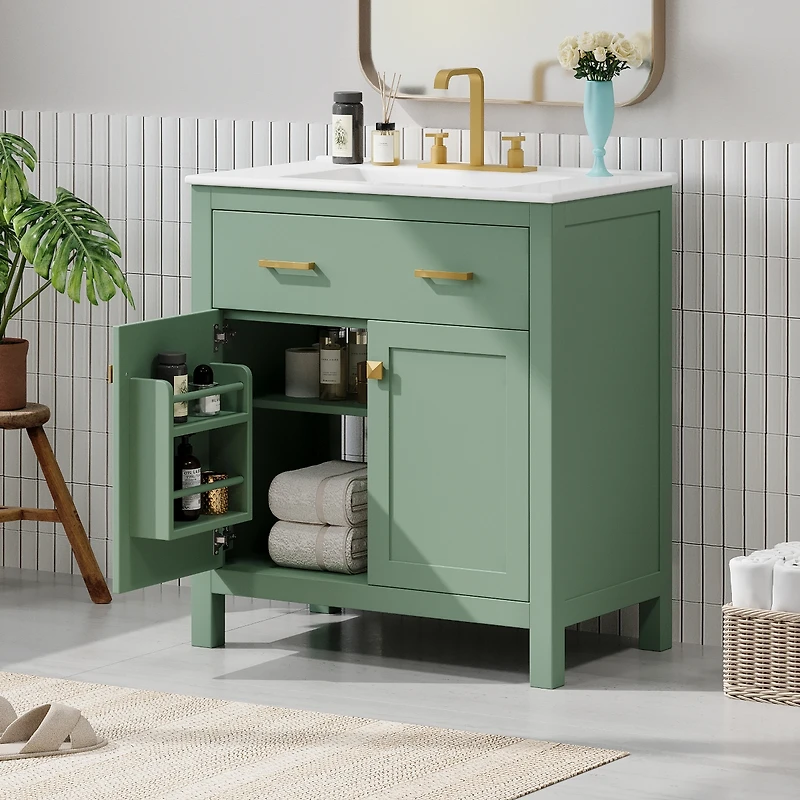 Streamdale Elegant 30-inch Modern Bathroom Vanity with Ample Storage