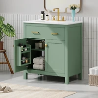 Streamdale Elegant 30-inch Modern Bathroom Vanity with Ample Storage