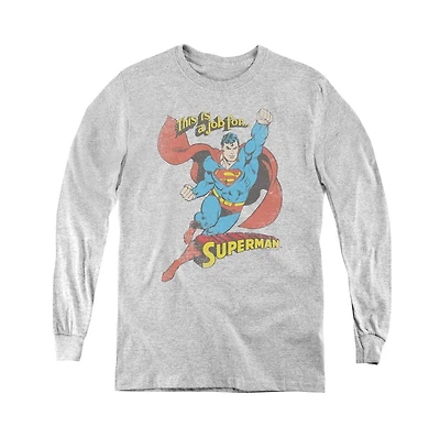 Dc Comics Boys Youth On The Job Long Sleeve Sweatshirts