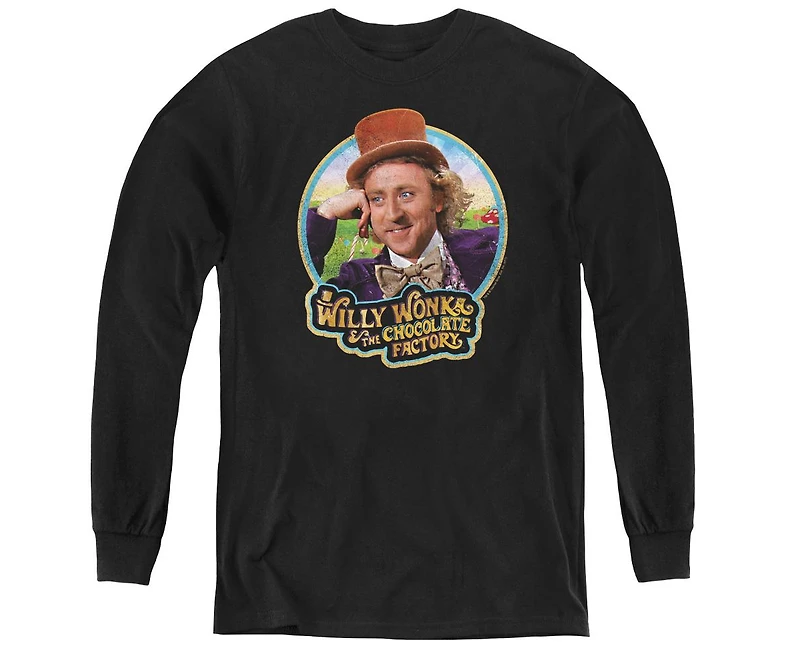 Willy Wonka And The Chocolate Factory Youth Its Scrumdiddlyumptious Long Sleeve Sweatshirts