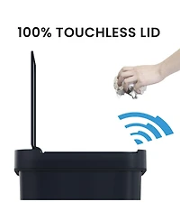 iTouchless Prime 13.2 Gallon Plastic Sensor Trash Can, Durable Dent-Proof Construction, Slim and Space-Saving Automatic Bin
