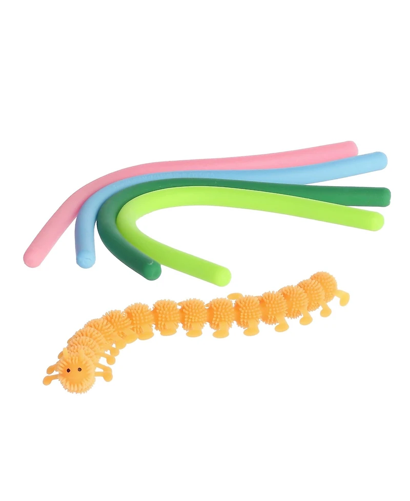 Aurora Toys Small Stretchy Caterpillar Engaging Toy Multicolor 6"