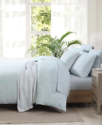 Closeout! Tommy Bahama Home Art Of Palms Reversible 3 Piece Duvet Cover Set
