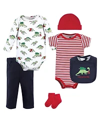 Hudson Baby Boys Unisex 6-Piece Newborn Wardrobe Collection (Gender-Neutral