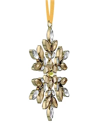 Swarovski Gold Tone Crystal Hanging Snowflake Ornament