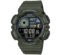 Casio Men's Digital Green Resin Strap Watch 50mm