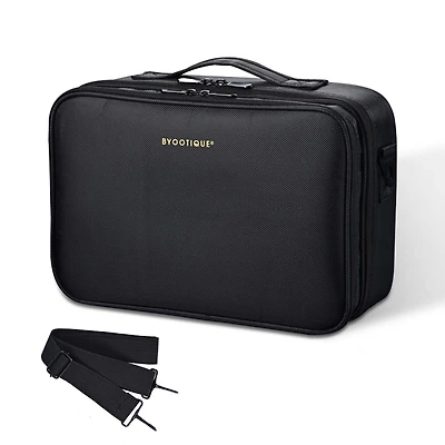 Byootique 13” Makeup Train Case Cosmetic Organized Bag Travel Storage Backpack