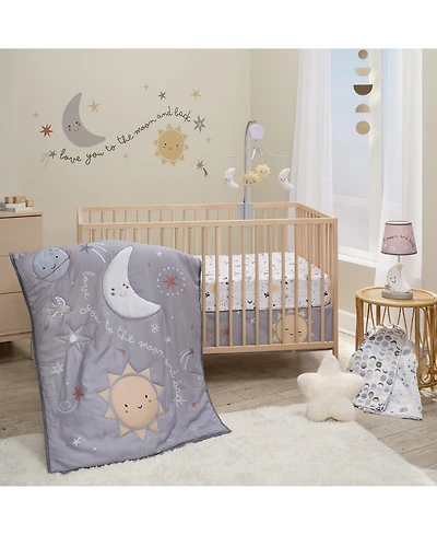 Bedtime Originals Little Star Celestial 3-Piece Nursery Baby Crib Bedding Set