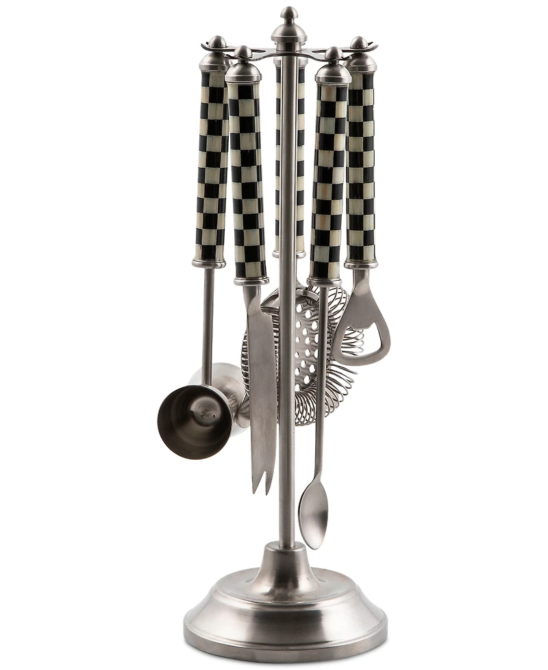 Mackenzie-Childs 3260 Courtly Check Bar Tool Set