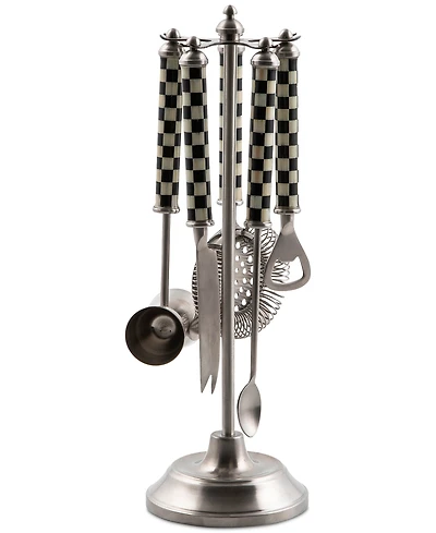 Mackenzie-Childs 3260 Courtly Check Bar Tool Set