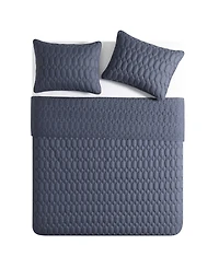 Vcny Home Diamond 3-Piece Quilt Set, Full/Queen