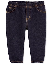 Carter's Baby Boys Zip-Up Jacket, Printed Bodysuit & Faux-Denim Pants, 3 Piece Set