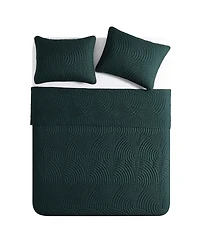 Vcny Home Sands 3-Piece Curved Quilt Set, King