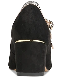 Things Ii Come Women's Mela Luxurious Round-Toe Mary-Jane Block-Heel Pumps
