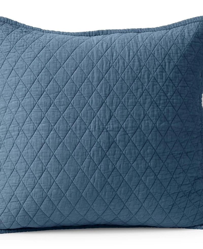 Lands' End Solid Diamond Double Voile Pillow Sham