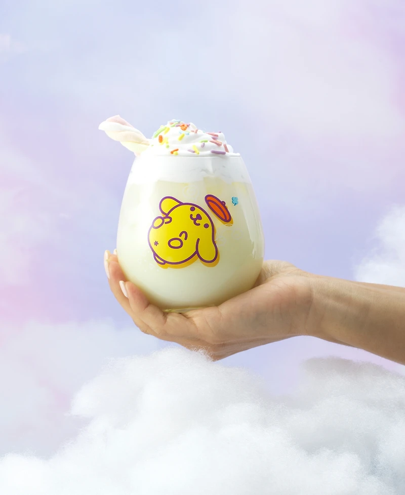 JoyJolt Hello Kitty and Friends Above the Clouds Stemless Drinking Glasses, Set of 4