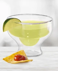 Oggi Set of 2, 10oz Margarita Double Wall Insulated Glasses