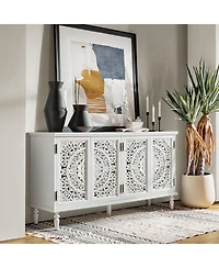 Hulala Home Ismenides Traditional 63”Wide Sideboard with Solid Wood Legs