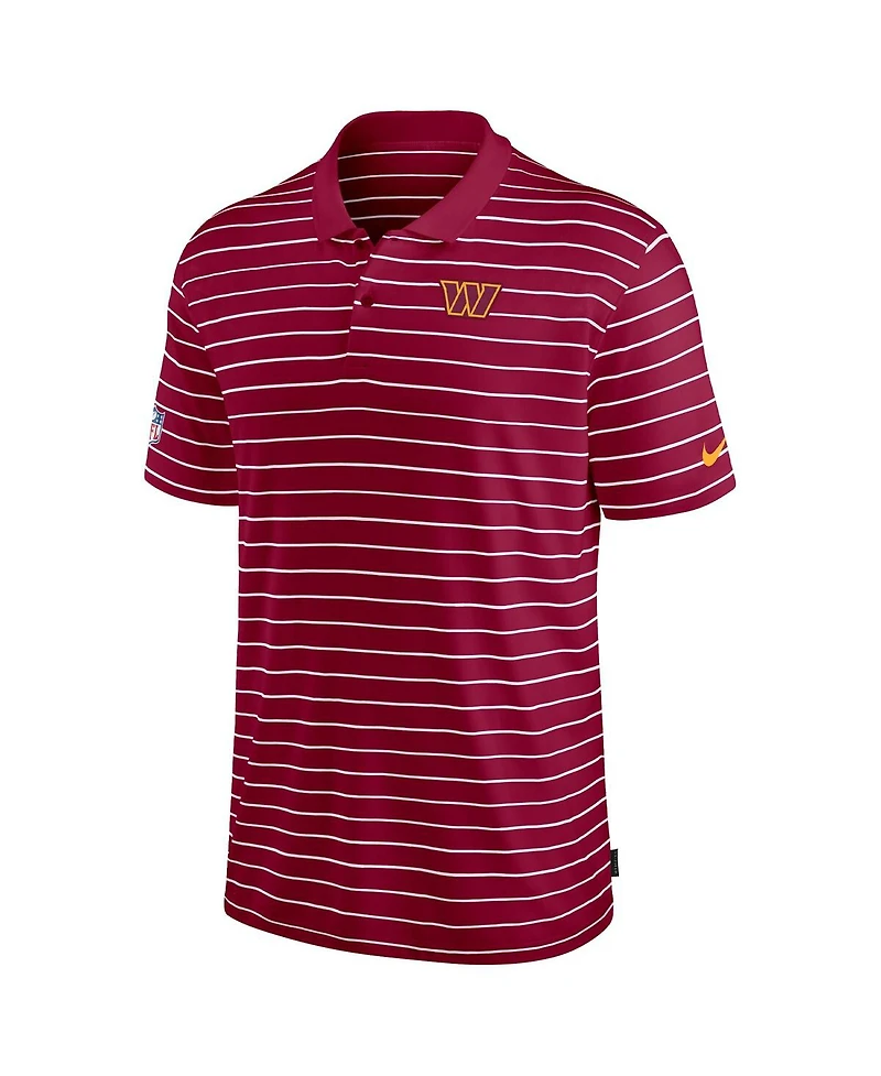 Nike Men's Burgundy Washington Commanders 2022 Sideline Lock Up Victory Performance Polo