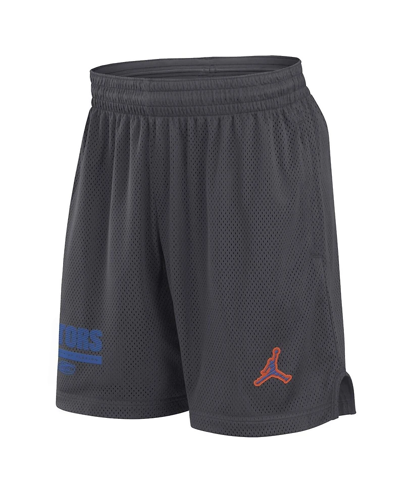 Jordan Men's Anthracite Florida Gators 2024 Sideline Mesh Shorts