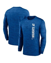 Nike Men's Royal Kentucky Wildcats 2024 Sideline Velocity Performance Long Sleeve T-Shirt