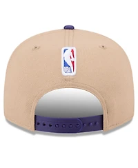 New Era Men's Tan/Purple Phoenix Suns 2024 Nba Draft 9FIFTY Snapback Hat