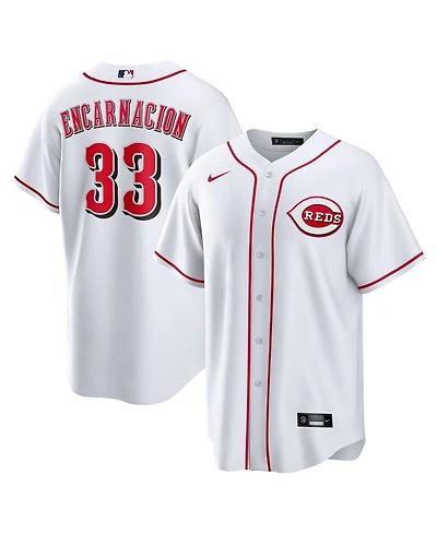 Nike Men's Christian Encarnacion-Strand White Cincinnati Reds Home Replica Jersey