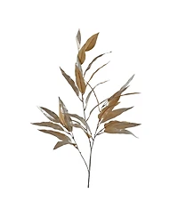 Slickblue Gold Long Blade Eucalyptus Leaf Spray (Set of 6)