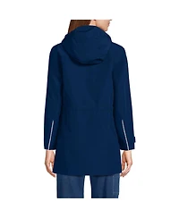 Lands' End Women's Tall Squall Hooded Waterproof Raincoat