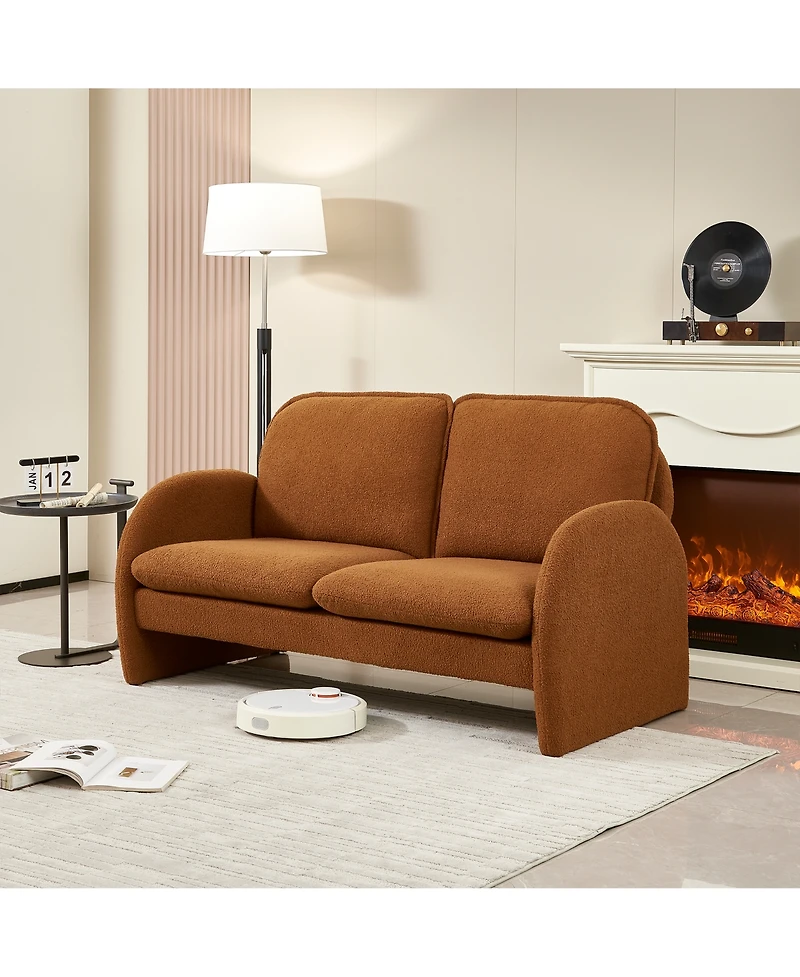 Streamdale Furniture Lamb Fabric Sofa Modern Comfort & Style for You