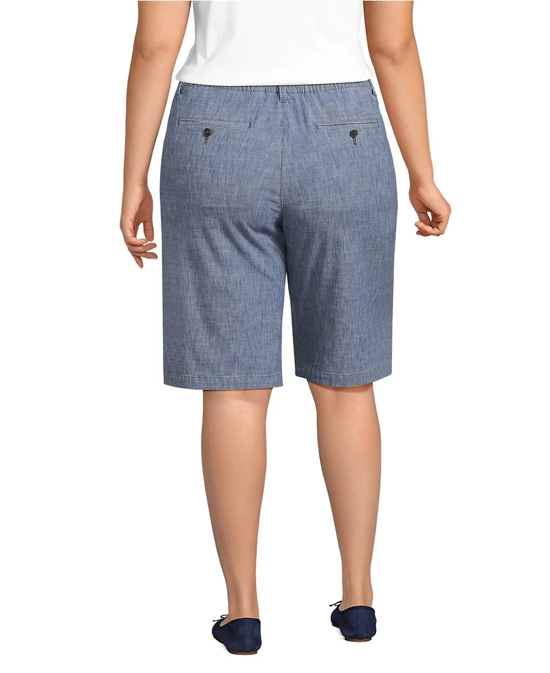 Lands' End Women's Classic 12" Chambray Shorts