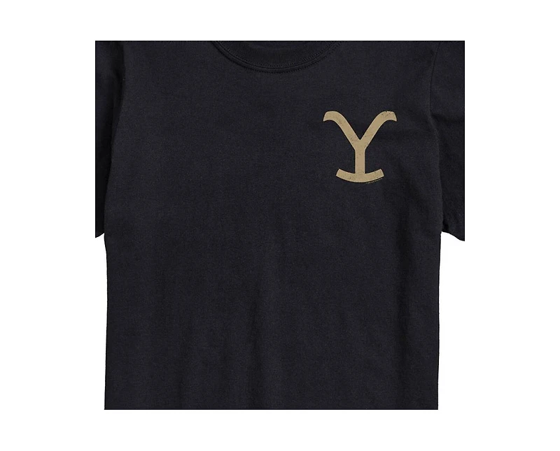 Hybrid Apparel Yellowstone Logo Mens Short Sleeve Tee