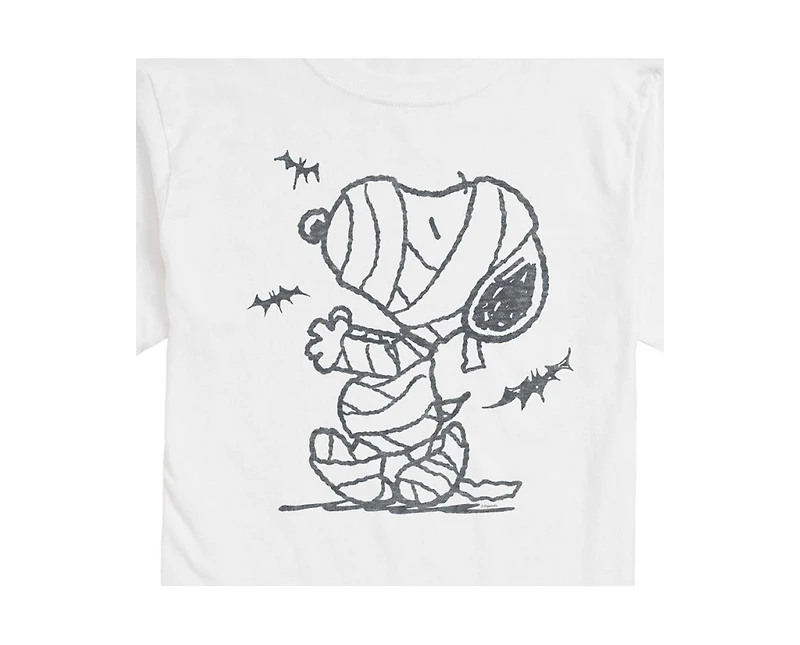 Hybrid Apparel Peanuts Mummy Mens Short Sleeve Tee