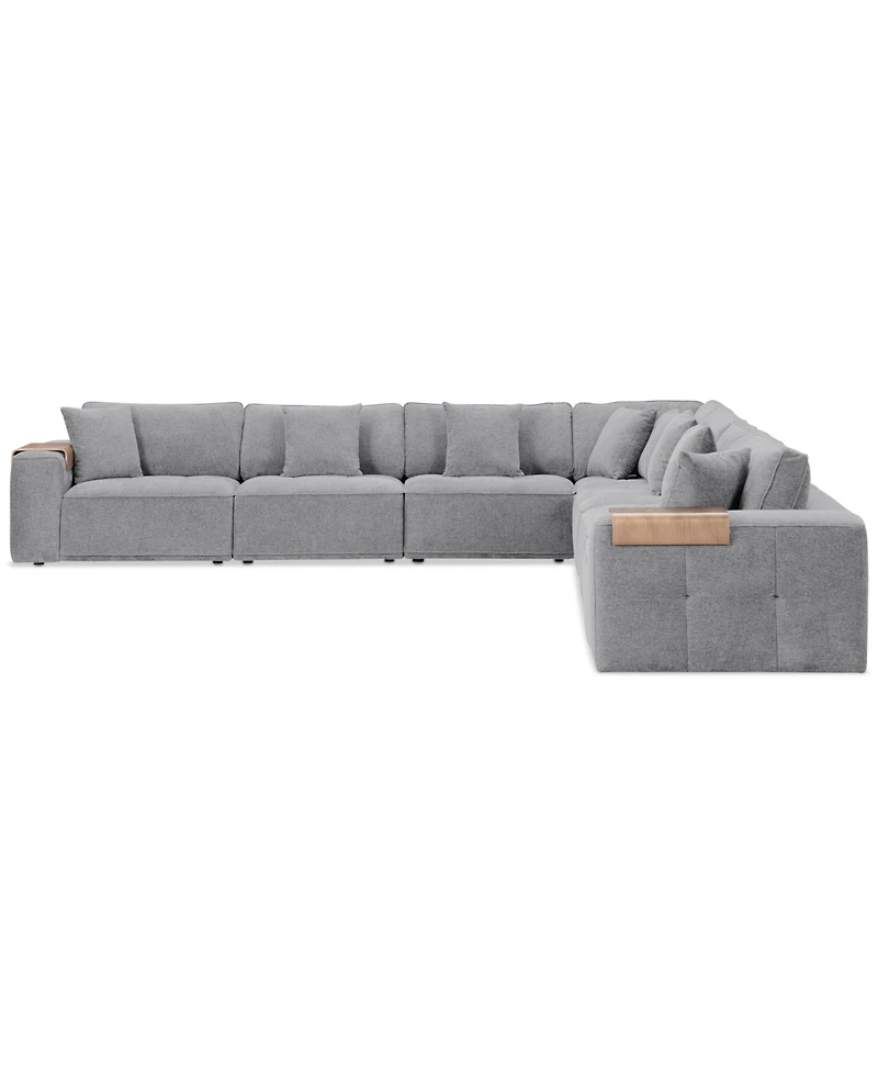 Nycolle -Pc. Modular Fabric L-Shape Sectional