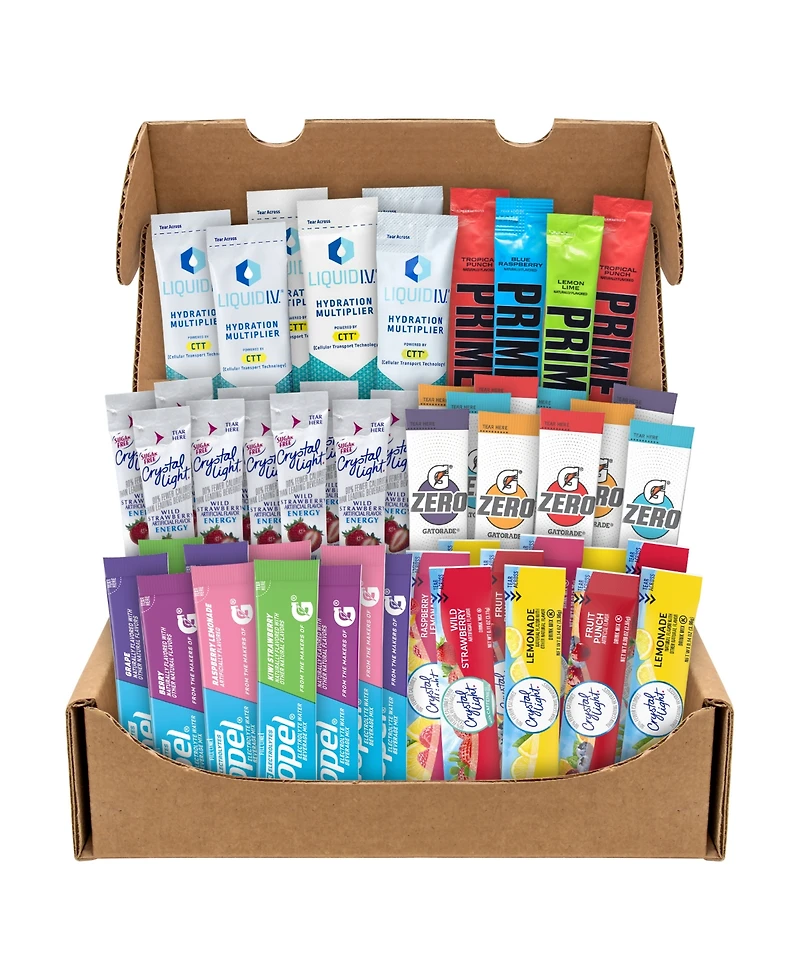 SnackBoxPros Drink Mix Snack Box, 50 Pieces