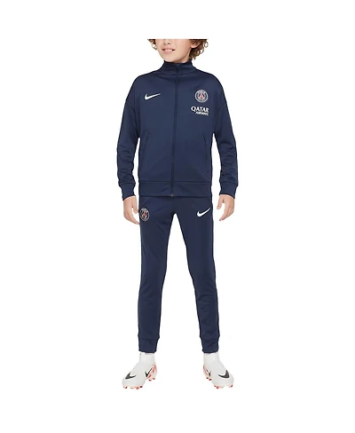Nike Big Boys and Girls Navy Paris Saint-Germain 2024/25 Academy Pro Performance Full-Zip Track Suit