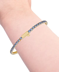 Vince Camuto Gold-Tone Color Crystal Bangle Bracelet