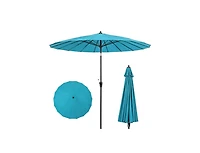 Slickblue 9 Feet Round Patio Umbrella with 18 Fiberglass Ribs