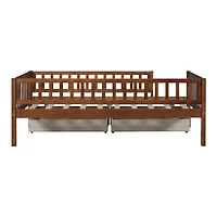 Streamdale Twin Daybed Wood Bed With Two Drawers