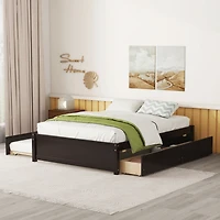 Streamdale Full Bed With Twin Trundle And Two Drawers