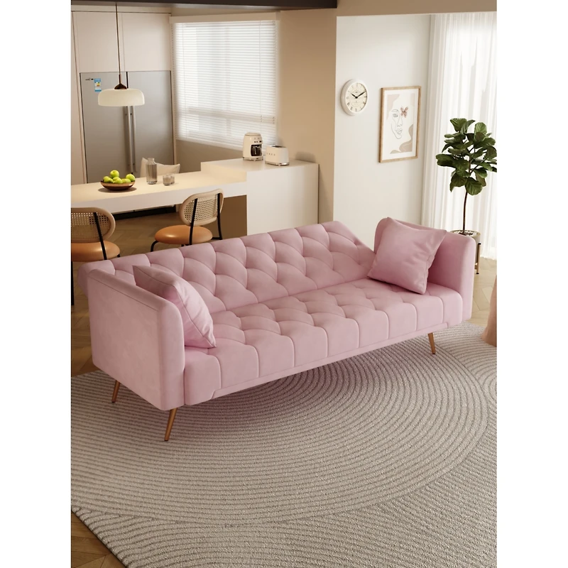 Streamdale Furniture 71" Convertible Double Folding Living Room Sofa Bed