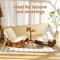 Solid Wood Glider Chair with High-Quality Upholstery