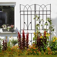 Streamdale Furniture Metal Garden Trellis 71"X17.7" for Climbing Plants
