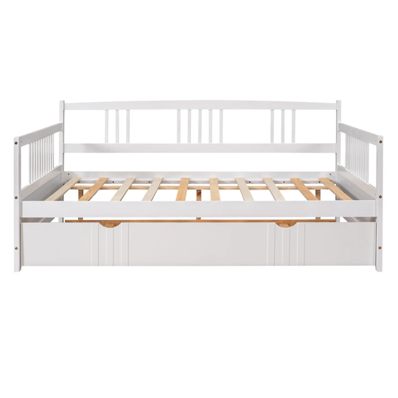 Streamdale Full Daybed Wood Bed With Twin Trundle
