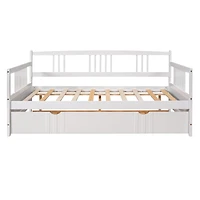 Streamdale Full Daybed Wood Bed With Twin Trundle