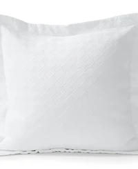 Lands' End Basketweave Cotton Matelasse Pillow Sham