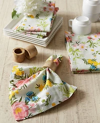 Design Imports Spring Bouquet Printed Napkin, Set of 6